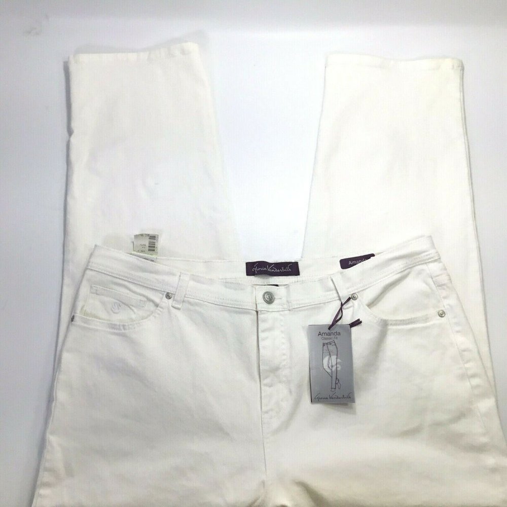 Amanda Classic Fit~White/Natural~Stretch - Picture 3 of 9